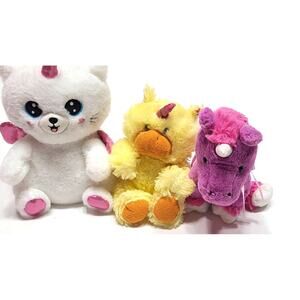 Caticorn Unicorn and duckicorn stuffed animal plush